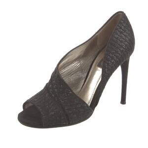 DOLCE & GABBANA Black Stilettos Heel D'orsay Pump Shoes Women's Size EU 35, US 5